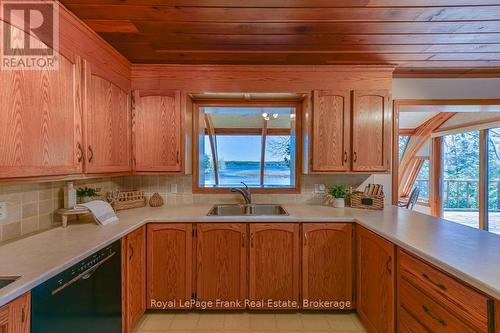 36 Fire Route 28, Trent Lakes, ON - Indoor Photo Showing Kitchen With Double Sink
