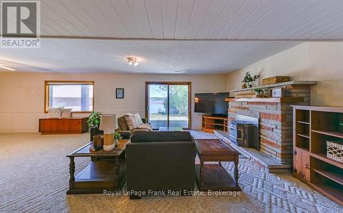 36 Fire Route 28, Trent Lakes, ON - Indoor Photo Showing Living Room With Fireplace
