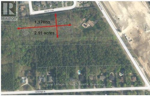Shows unopened road allowance - 53 Mercer Crescent, Penetanguishene, ON 