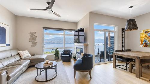 5979 Princess Street, Peachland, BC - Indoor Photo Showing Living Room With Fireplace