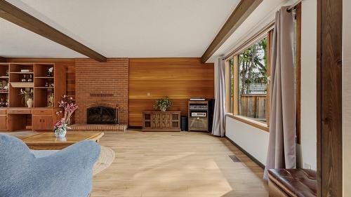 7603 De Jong Drive, Coldstream, BC - Indoor With Fireplace