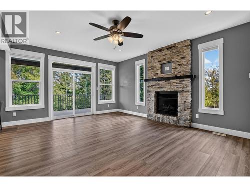 1218 Orizaba Court, Prince George, BC - Indoor Photo Showing Living Room With Fireplace