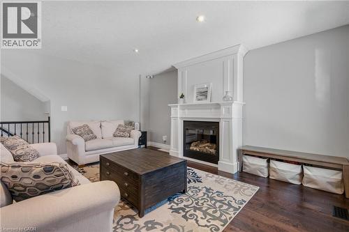 936 Dunblane Court, Kitchener, ON - Indoor Photo Showing Living Room With Fireplace