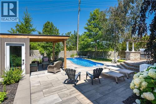 936 Dunblane Court, Kitchener, ON - Outdoor With In Ground Pool With Deck Patio Veranda