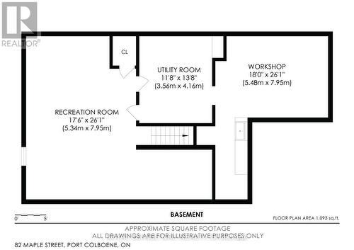 Lower Floor Plan - 82 Maple Street, Port Colborne (Sugarloaf), ON - Other