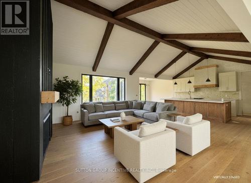 AI Generated Concept - Great Room - 5 Jean Miller Court, Springwater, ON - Indoor Photo Showing Living Room