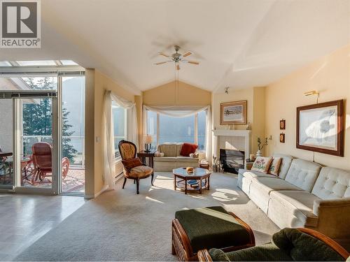 38 High Street Unit# 307, Nelson, BC - Indoor Photo Showing Living Room With Fireplace