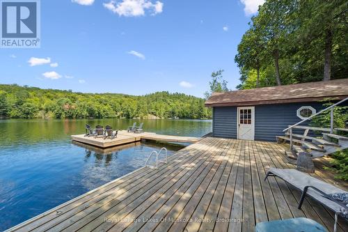 1345 Sinclair Trail Kawagama Lake Trail, Algonquin Highlands (Sherborne), ON - Outdoor With Body Of Water With Deck Patio Veranda
