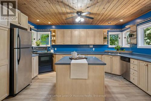 1345 Sinclair Trail Kawagama Lake Trail, Algonquin Highlands (Sherborne), ON - Indoor Photo Showing Kitchen With Double Sink