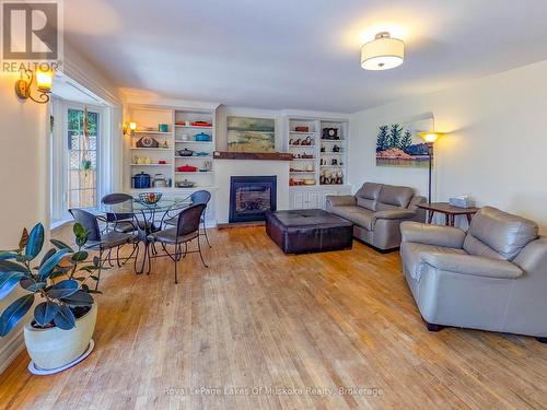 MAIN HS: Gas Fireplace - 212 James Street, Bracebridge, ON - Indoor Photo Showing Living Room With Fireplace