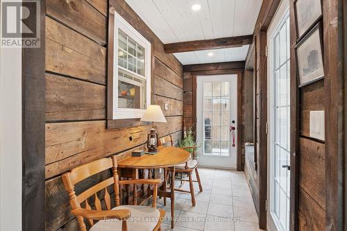 CARRIAGE HS: Exit to side yard. - 212 James Street, Bracebridge, ON - Indoor