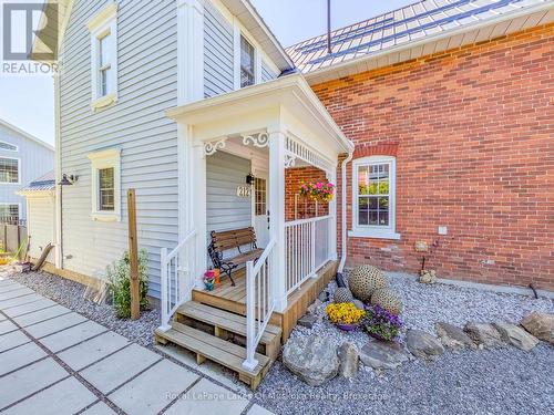 MAIN HS: Covered Porch Entrance - 212 James Street, Bracebridge, ON - Outdoor With Deck Patio Veranda With Exterior
