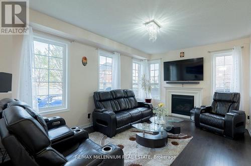 8 Zelda Road, Brampton, ON - Indoor Photo Showing Living Room With Fireplace