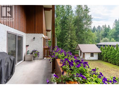 Sundeck overlooking backyard - 1587 Pratico Road, Revelstoke, BC - Outdoor