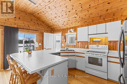 LOTS OF CABINETRY - 48 Island View Drive N, South Bruce Peninsula, ON - Indoor Photo Showing Kitchen With Double Sink