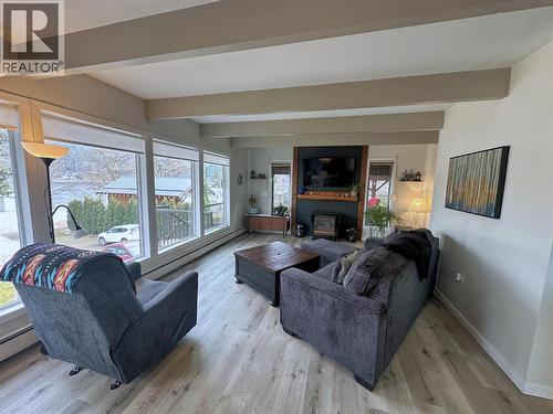 2428 Blind Bay Road, Blind Bay, BC - Indoor Photo Showing Living Room With Fireplace