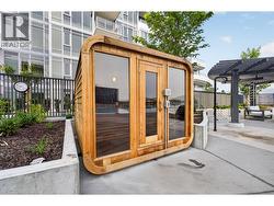 Outdoor sauna on the pool deck - 