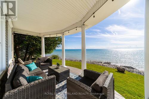 73437 Sandy Beach Road, Bluewater (Hay), ON - Outdoor With Body Of Water With Deck Patio Veranda With View With Exterior