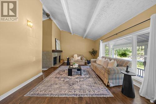 201 Linda Loop, Ottawa, ON - Indoor Photo Showing Living Room With Fireplace