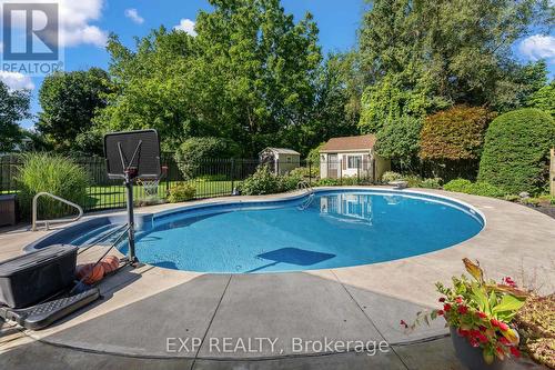 3279 Saint Patrick Avenue, Niagara Falls (Stamford), ON - Outdoor With In Ground Pool With Backyard