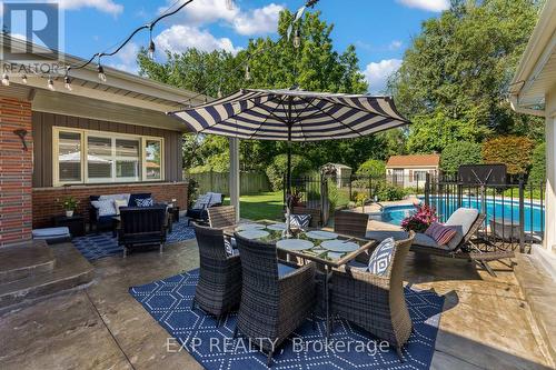 3279 Saint Patrick Avenue, Niagara Falls (Stamford), ON - Outdoor With In Ground Pool With Deck Patio Veranda