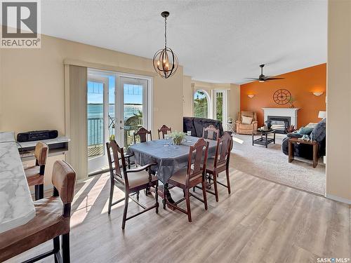 72 3Rd Avenue W, Metinota, SK - Indoor Photo Showing Dining Room With Fireplace