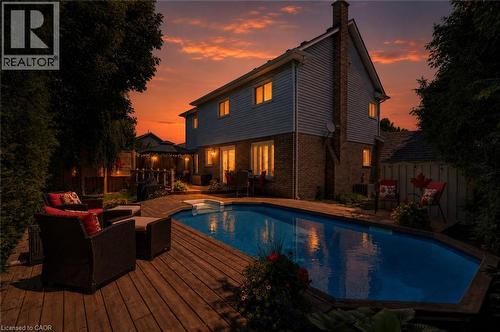 5140 Crimson King Way, Beamsville, ON - Outdoor With In Ground Pool With Deck Patio Veranda