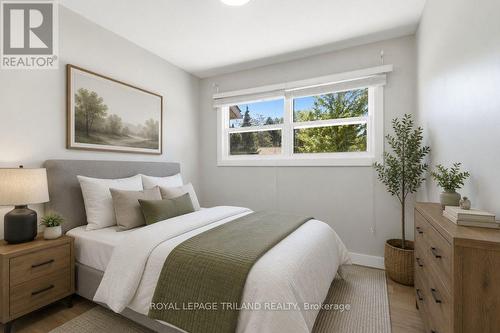 Virtually staged 2nd Bedroom - 308 Reynolds Road, London South (South B), ON - Indoor Photo Showing Bedroom