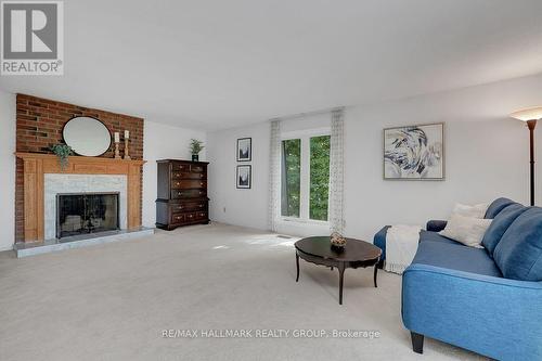 1950 Ludgate Crescent, Ottawa, ON - Indoor Photo Showing Living Room With Fireplace