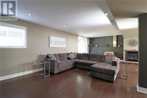 3086 Rebecca Street, Val Caron, ON - Indoor Photo Showing Living Room With Fireplace
