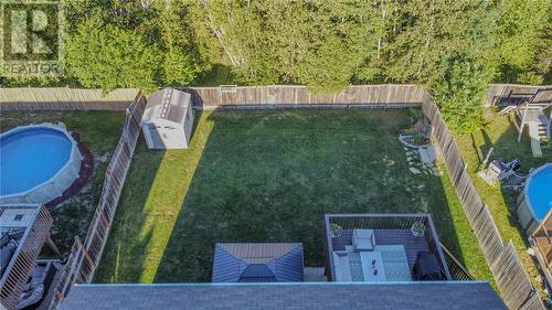 3086 Rebecca Street, Val Caron, ON - Outdoor With Above Ground Pool With Backyard