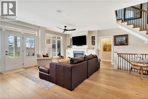 42 Parsonage Road, Ancaster, ON - Indoor Photo Showing Living Room With Fireplace