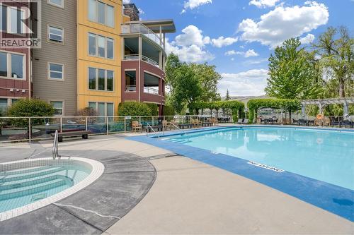 Heated Outdoor Pool and Year Round Hot Tub - 7343 Okanagan Landing Road Unit# 2402, Vernon, BC - Outdoor With In Ground Pool
