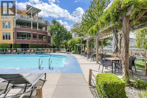 7343 Okanagan Landing Road Unit# 2402, Vernon, BC - Outdoor With In Ground Pool With Balcony