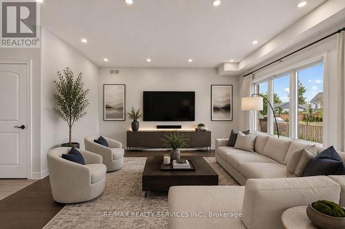 Virtual Stagin - 4 Bergenstein Crescent, Pelham, ON - Indoor Photo Showing Living Room
