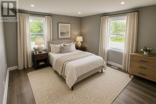 AI decorated bedroom - 2505 Stevensville Road, Fort Erie (Stevensville), ON - Indoor Photo Showing Bedroom
