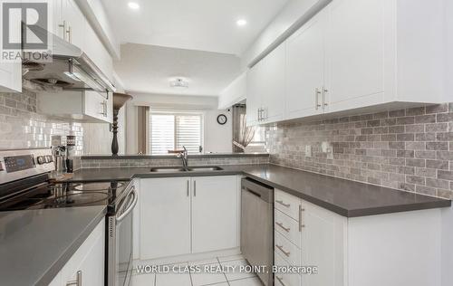 17 Manett Crescent E, Brampton, ON - Indoor Photo Showing Kitchen With Double Sink