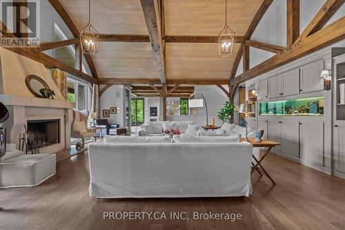 10955 Old River Road, Middlesex Centre, ON - Indoor With Fireplace