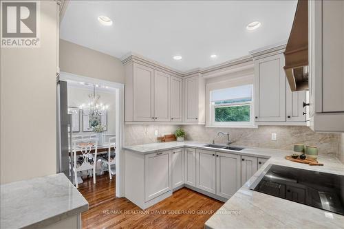 42 De Quincy Boulevard, Toronto, ON - Indoor Photo Showing Kitchen With Double Sink