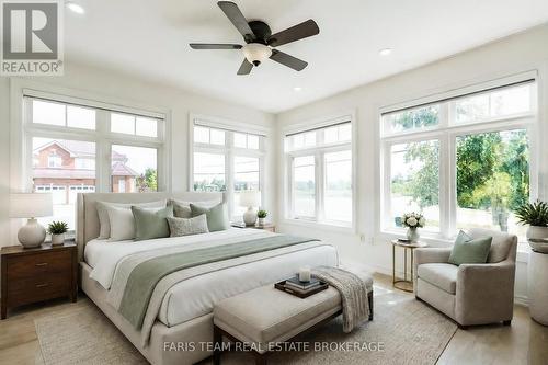 Virtually staged - 2 Vanessa Drive, Orillia, ON - Indoor Photo Showing Bedroom