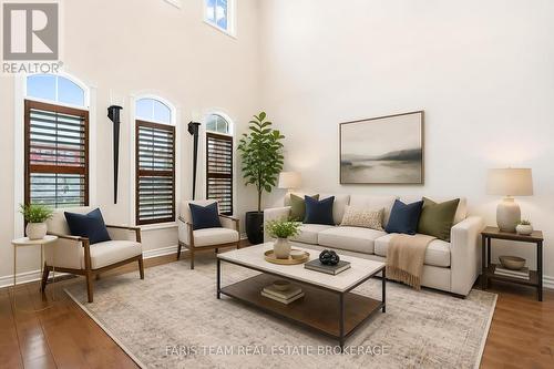Virtually staged - 3 Prince William Way, Barrie, ON - Indoor Photo Showing Living Room