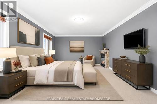 Virtually staged - 3 Prince William Way, Barrie, ON - Indoor Photo Showing Bedroom