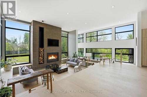 3404 Vivian Road, Whitchurch-Stouffville, ON - Indoor With Fireplace
