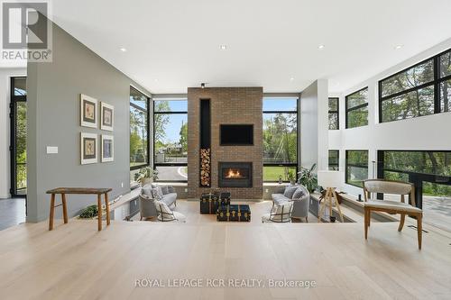 3404 Vivian Road, Whitchurch-Stouffville, ON - Indoor With Fireplace