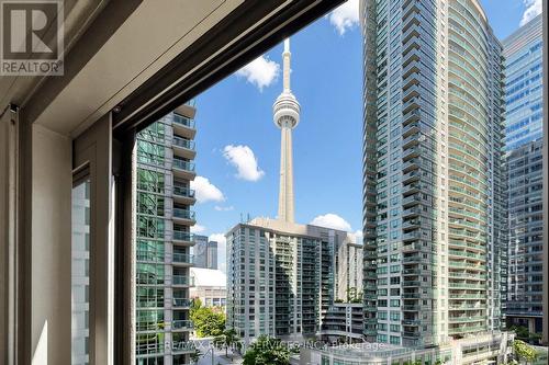 407 - 12 York Street, Toronto, ON - Outdoor With Balcony With Facade