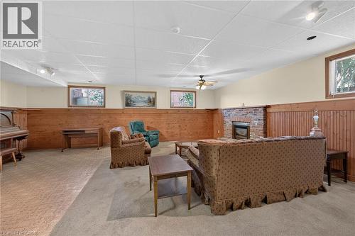 19 Country Club Road, Cayuga, ON - Indoor Photo Showing Other Room With Fireplace