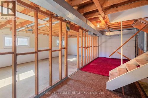 Mid Landing Area to Family Room - 729 West 5Th Street, Hamilton, ON - Indoor Photo Showing Basement