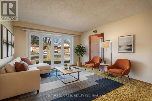 Virtually Staged - 729 West 5Th Street, Hamilton, ON - Indoor Photo Showing Living Room