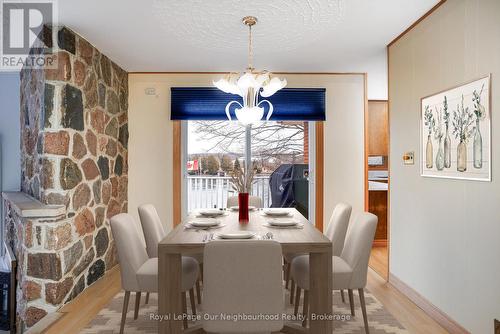 Virtually staged Dining room - 18 Rosecliff Court, Trent Hills (Hastings), ON - Indoor Photo Showing Dining Room