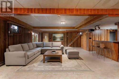 Virtually staged Rec room - 18 Rosecliff Court, Trent Hills (Hastings), ON - Indoor Photo Showing Living Room
